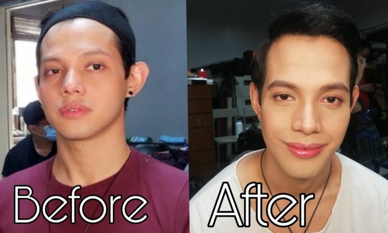 Male pageant makeup look