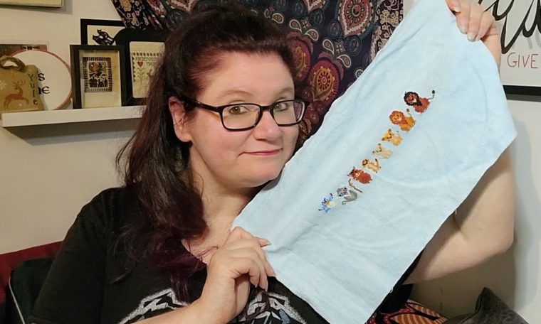 FLOSSTUBE | 4 projects and some weird pageant hair | DEATH BY CROSS STITCH