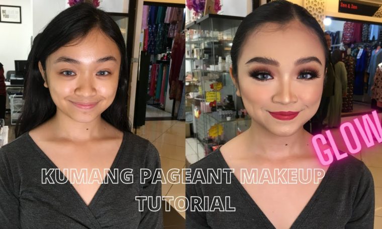 Ratu Kumang Pageant Makeup Tutorial (She won!) Three Layer Foundation for Stage Makeup