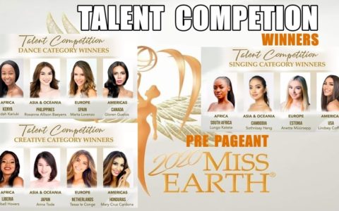 MISS EARTH 2020 PRE PAGEANT BEST IN TALENT