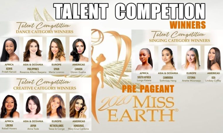 MISS EARTH 2020 PRE PAGEANT BEST IN TALENT