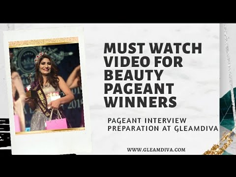 Must watch video for WINNING that Pageant CROWN!