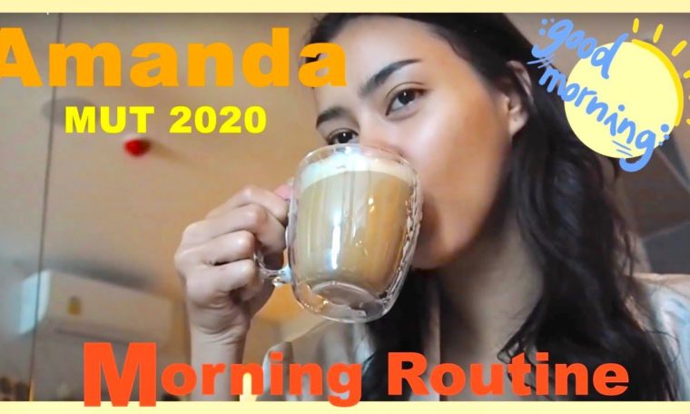 Amanda’s morning routine—caffeine and food for thought.