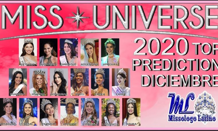 Miss Universe 2020 - Top Prediction Diciembre