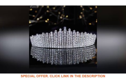 ▶️ [Price] Luxury Western Wedding Cubic Zirconia CZ Zircon Pageant Tall Tiaras and Crowns for Revie