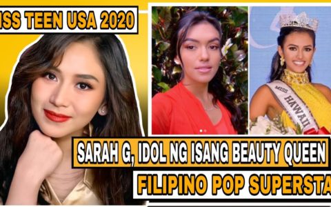 BREAKING: IDOL NI MISS TEEN USA 2020 ANG FILIPINO POP SUPERSTAR NA SI SARAH GERONIMO