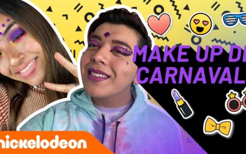 Makeup de carnaval 🎉 | Make Me Glam | Nickelodeon en Español