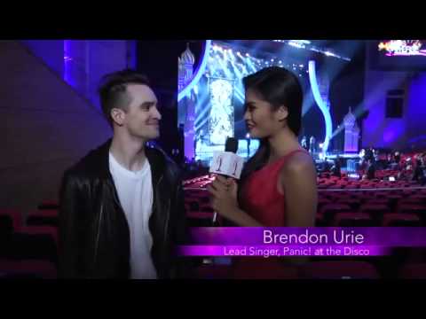 Brendon Urie on the Scene with Janine (Miss Universe Pageant)