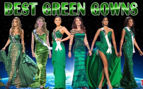 TOP - 10 BEST GREEN GOWNS IN MISS UNIVERSE EVER @ OMG Pageant & Glamour