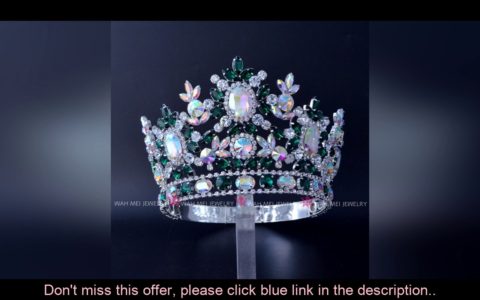 ✘Evaluate Pageant Crowns Australian Rhinestone Crystal Tiara Bridal Wedding Jewelry Fashion Hair Ac