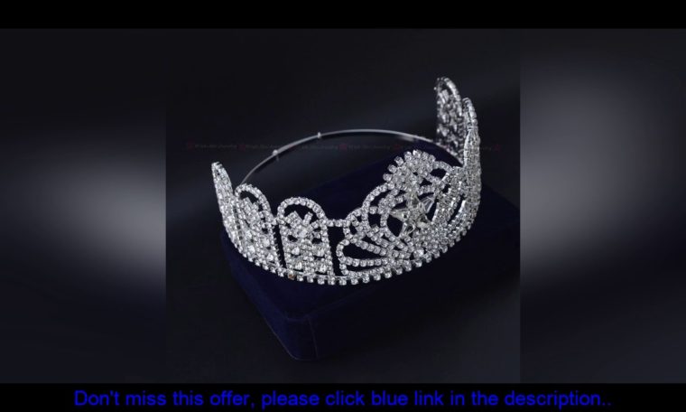 ✘Evaluate Pageant Crown Miss Teen High Quanlity Rhinestone Tiaras Bridal Wedding Hair Jewelry Acces