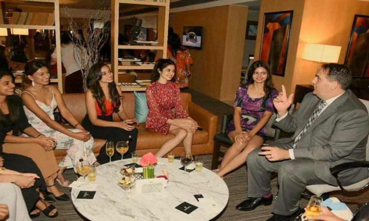 Miss India 2018 state winners welcome cocktails with GM at Renaissance Mumbai