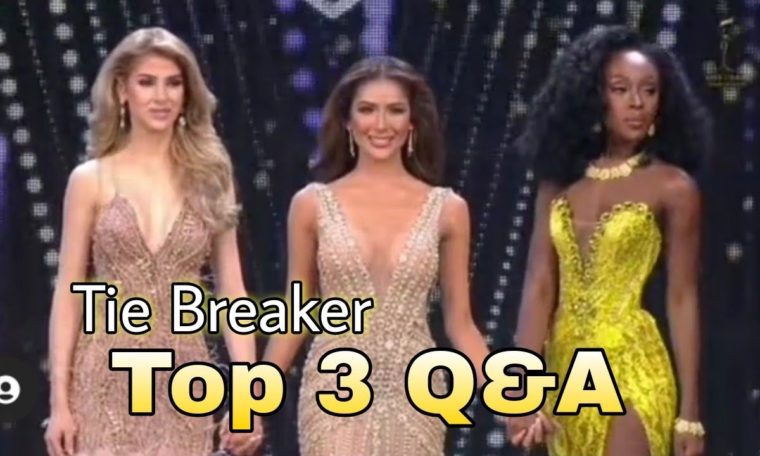 Listen carefully Top 3 Tie Breaker Question and Answer | Miss Grand International Finale